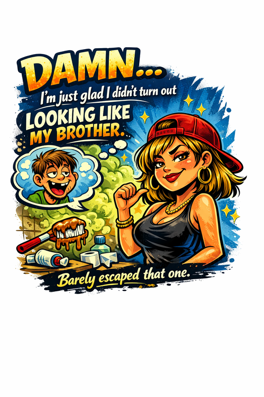 Damn… Glad I Didn’t Turn Out Like My Brother – Sassy Digital Design